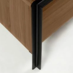 Red Living TV-Lowboard Juuka - Echtholzfurnier - Walnuss / Schwarz -WOHNZIMMERMÖBEL Verkäufe 1000210883 200429 17362000058 DETAILS P000000001000210883