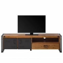 Ars manufacti TV-Lowboard Manchester IV - Akazie massiv / Metall - Akazie / Anthrazit -WOHNZIMMERMÖBEL Verkäufe 1000210954 201008 16414100002 DETAILS P000000001000210954