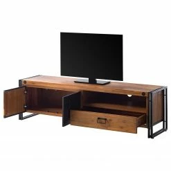 Ars manufacti TV-Lowboard Manchester IV - Akazie massiv / Metall - Akazie / Anthrazit -WOHNZIMMERMÖBEL Verkäufe 1000210954 201008 16414600005 DETAILS P000000001000210954