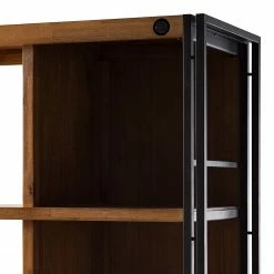 Ars manufacti Regal Manchester VII - Akazie massiv / Metall - Akazie / Anthrazit -WOHNZIMMERMÖBEL Verkäufe 1000210955 201008 16420800015 DETAILS P000000001000210955