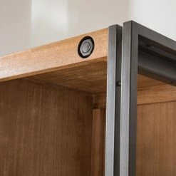 Ars manufacti Regal Manchester VII - Akazie massiv / Metall - Akazie / Anthrazit -WOHNZIMMERMÖBEL Verkäufe 1000210955 210121 12574700010 DETAILS P000000001000210955