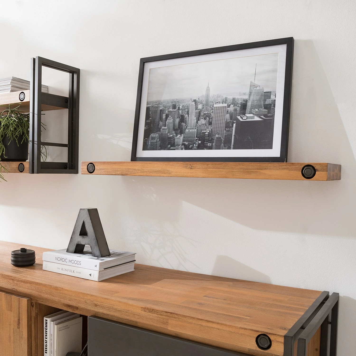 Ars manufacti Wandboard Manchester II - Akazie massiv - Breite: 90 cm 3 Ars manufacti Wandboard Manchester II - Akazie massiv - Breite: 90 cm – Bild 3