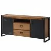 Ars manufacti Sideboard Manchester V - Akazie massiv / Metall - Akazie / Anthrazit