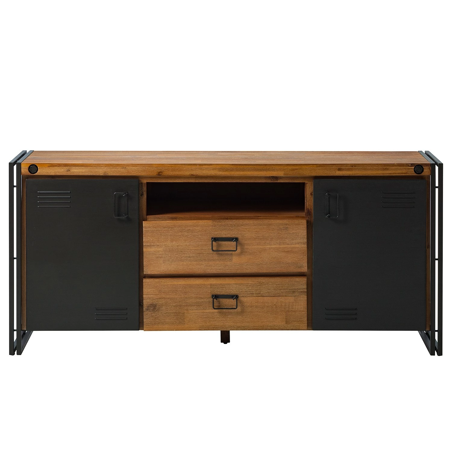 Ars manufacti Sideboard Manchester V - Akazie massiv / Metall - Akazie / Anthrazit 5 Ars manufacti Sideboard Manchester V - Akazie massiv / Metall - Akazie / Anthrazit – Bild 5