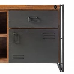 Ars manufacti Sideboard Manchester VI - Akazie massiv / Metall - Akazie / Anthrazit -WOHNZIMMERMÖBEL Verkäufe 1000210964 201027 09484600033 DETAILS P000000001000210964