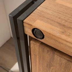 Ars manufacti Sideboard Manchester VI - Akazie massiv / Metall - Akazie / Anthrazit -WOHNZIMMERMÖBEL Verkäufe 1000210964 210121 12574800026 DETAILS P000000001000210964