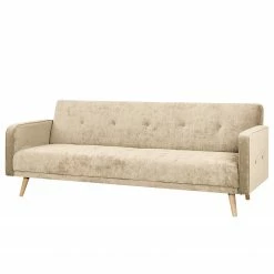 Jack & Alice Schlafsofa Daru - Samt - Samt Niks: Beige