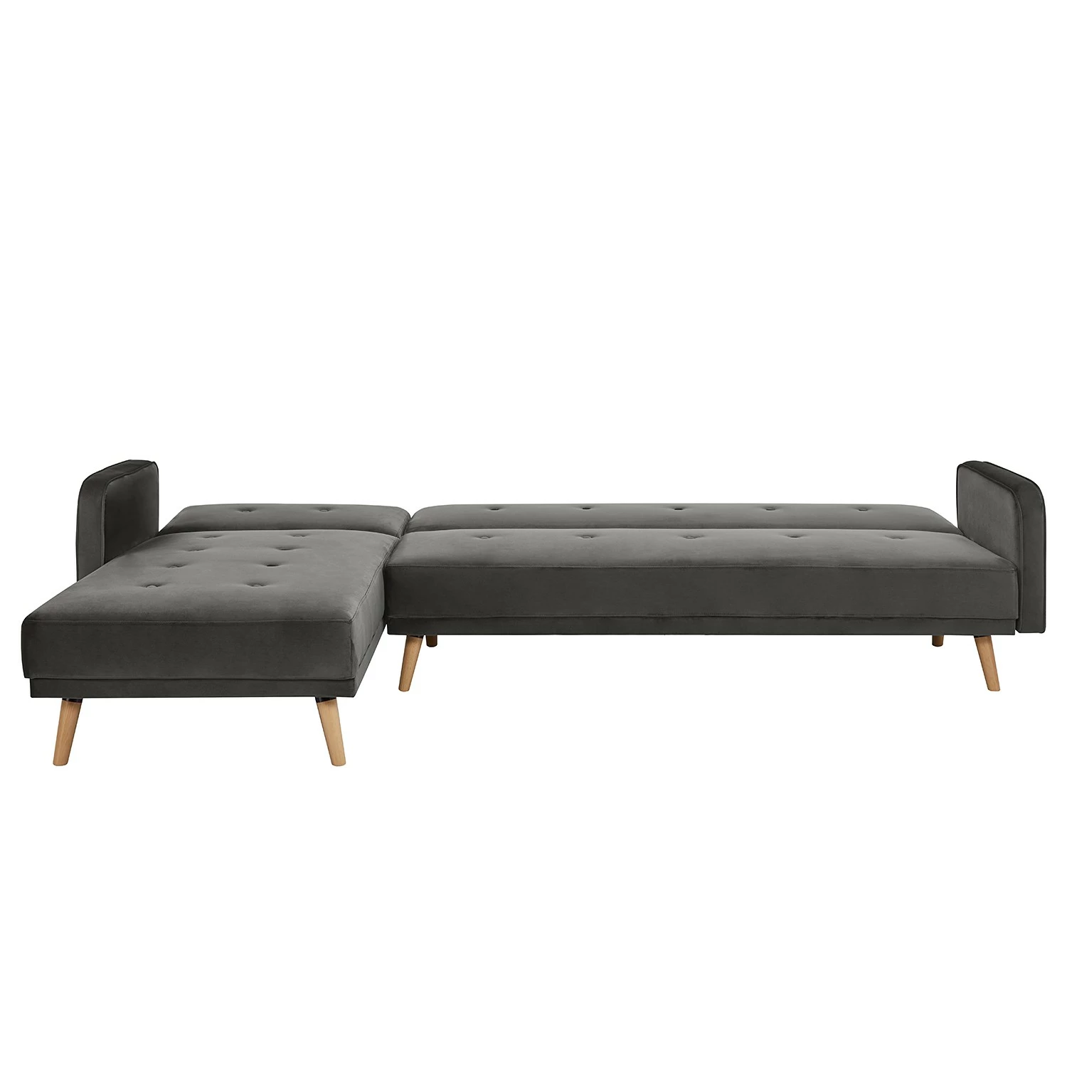 Jack & Alice Ecksofa Daru III - Samt - Grau 7 Jack & Alice Ecksofa Daru III - Samt - Grau – Bild 7