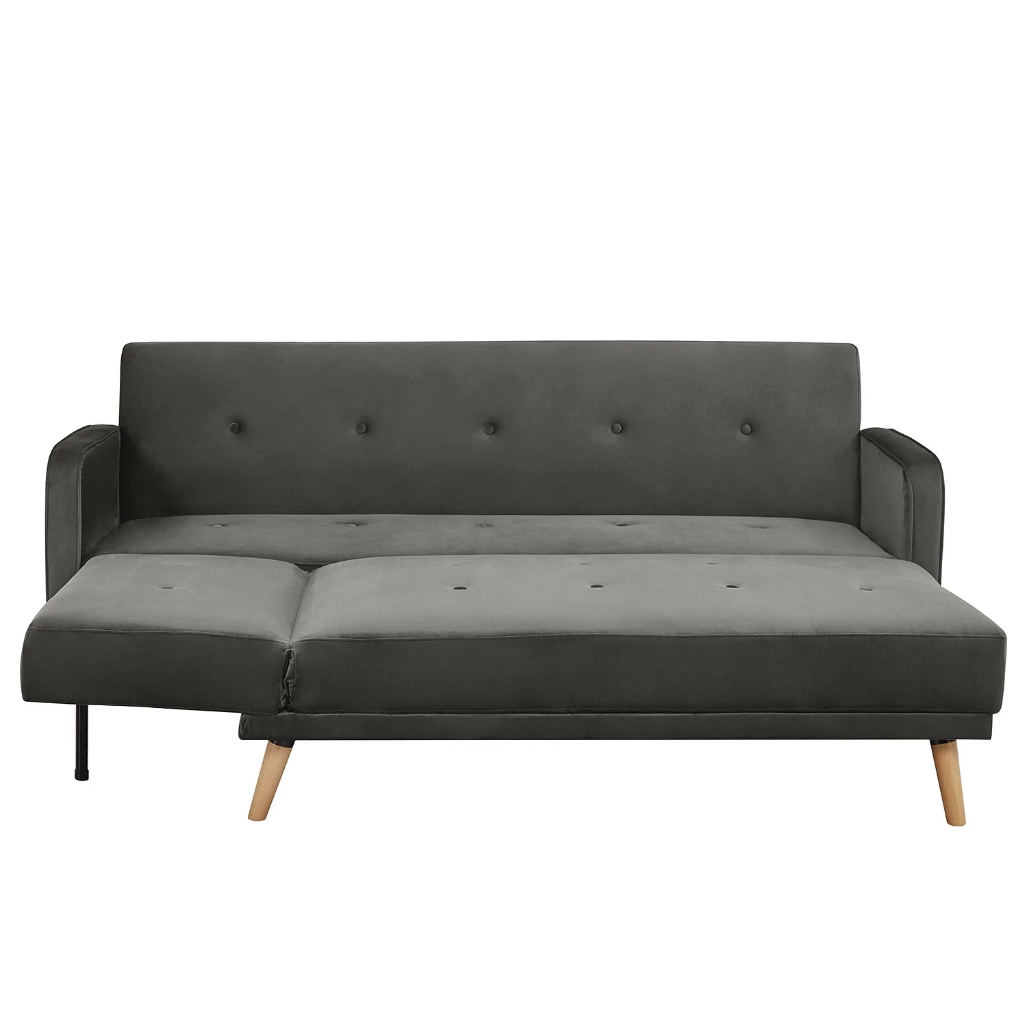 Jack & Alice Ecksofa Daru III - Samt - Grau 8 Jack & Alice Ecksofa Daru III - Samt - Grau – Bild 8