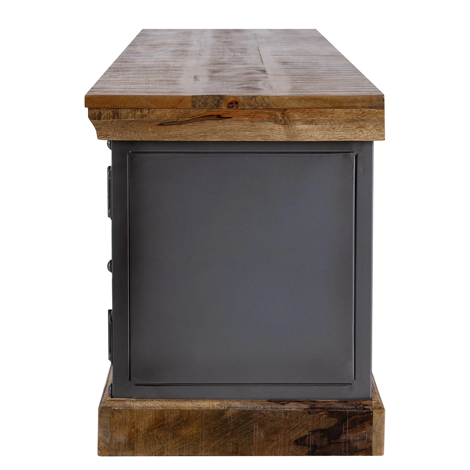 Ars manufacti TV-Lowboard Hunter II - Mango massiv / Metall - Mango / Blaugrau 7 Ars manufacti TV-Lowboard Hunter II - Mango massiv / Metall - Mango / Blaugrau – Bild 7