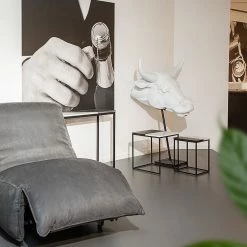 Jack & Alice Beistelltisch Daggett I (2er-Set) - Marmor / Metall - Marmor Schwarz / Marmor Weiß -WOHNZIMMERMÖBEL Verkäufe 1000211415 200504 13491500034 MOOD DETAILS P000000001000211415 mood