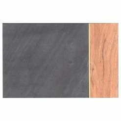 Red Living Beistelltisch Brookwood VII - Echtsteinfurnier / Akazie massiv - Schiefer / Akazie -WOHNZIMMERMÖBEL Verkäufe 1000211427 200504 13492500077 DETAILS P000000001000211427