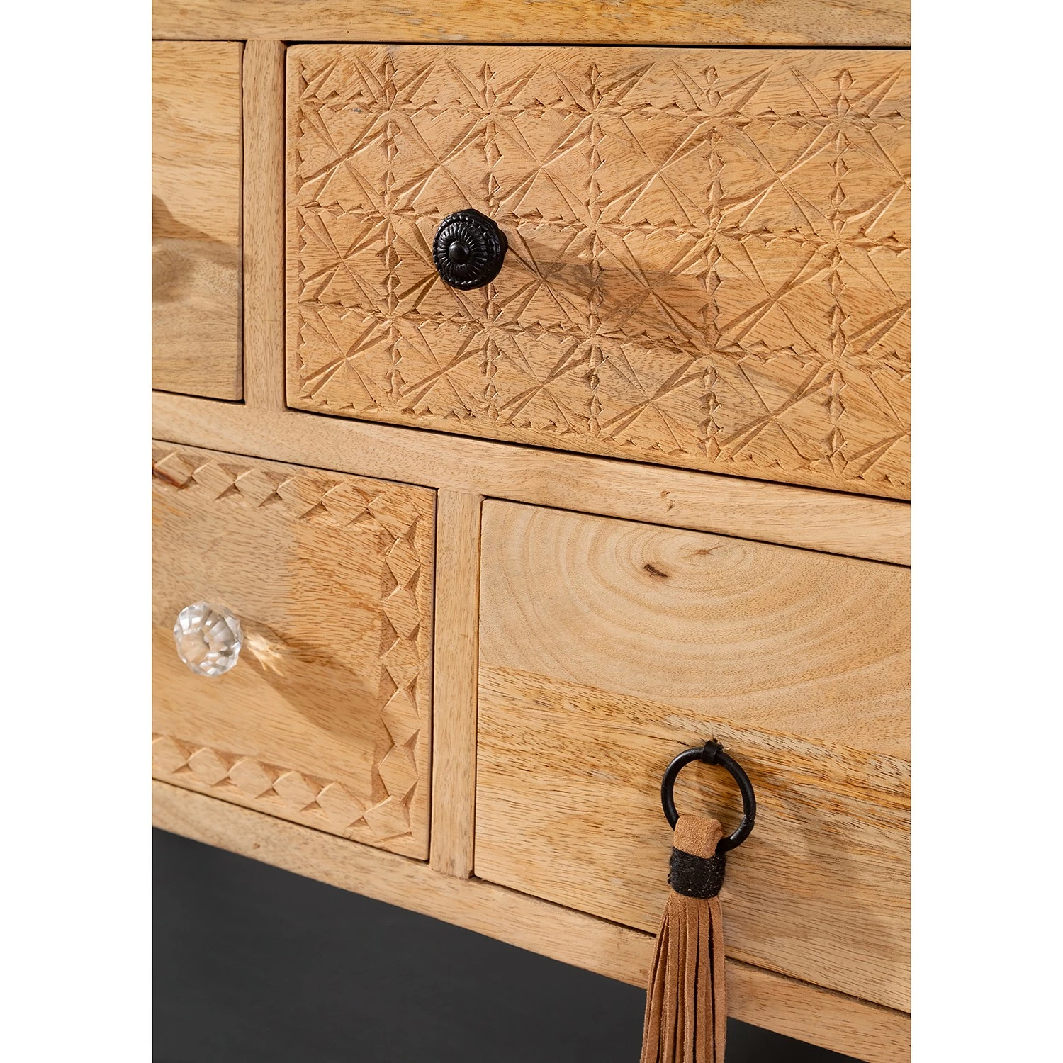 Red Living TV-Lowboard Latta II - Mango massiv / Metall - Mango / Schwarz 5 Red Living TV-Lowboard Latta II - Mango massiv / Metall - Mango / Schwarz – Bild 5