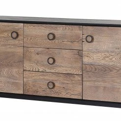 Red Living Sideboard Bayamon - Eiche & Akazie massiv / Metall - Eiche / Schwarz -WOHNZIMMERMÖBEL Verkäufe 1000211443 200504 13493900153 DETAILS P000000001000211443