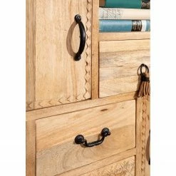 Red Living Kommode Latta - Mango massiv / Metall - Mango / Schwarz -WOHNZIMMERMÖBEL Verkäufe 1000211450 220316 030 DETAILS P000000001000211450