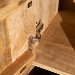 Red Living Kommode Latta - Mango massiv / Metall - Mango / Schwarz -WOHNZIMMERMÖBEL Verkäufe 1000211450 220316 033 DETAILS P000000001000211450