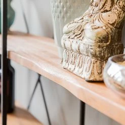 Red Living Regal Toome I - Akazie massiv / Metall - Akazie / Schwarz -WOHNZIMMERMÖBEL Verkäufe 1000211451 200504 13494400188 DETAILS P000000001000211451