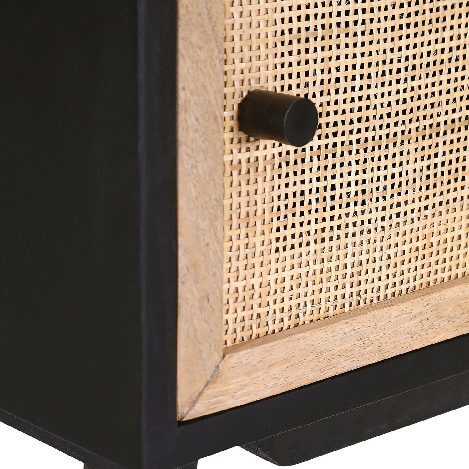 Red Living Kommode Lexham II - Mango massiv / Rattan - Mango / Mango Schwarz 2 Red Living Kommode Lexham II - Mango massiv / Rattan - Mango / Mango Schwarz – Bild 2