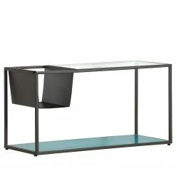 Loftscape Couchtisch Carrabelle III - Glas / Metall - Grau / Anthrazit