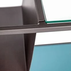 Loftscape Couchtisch Carrabelle III - Glas / Metall - Grau / Anthrazit -WOHNZIMMERMÖBEL Verkäufe 1000211489 200504 13495800305 DETAILS P000000001000211489