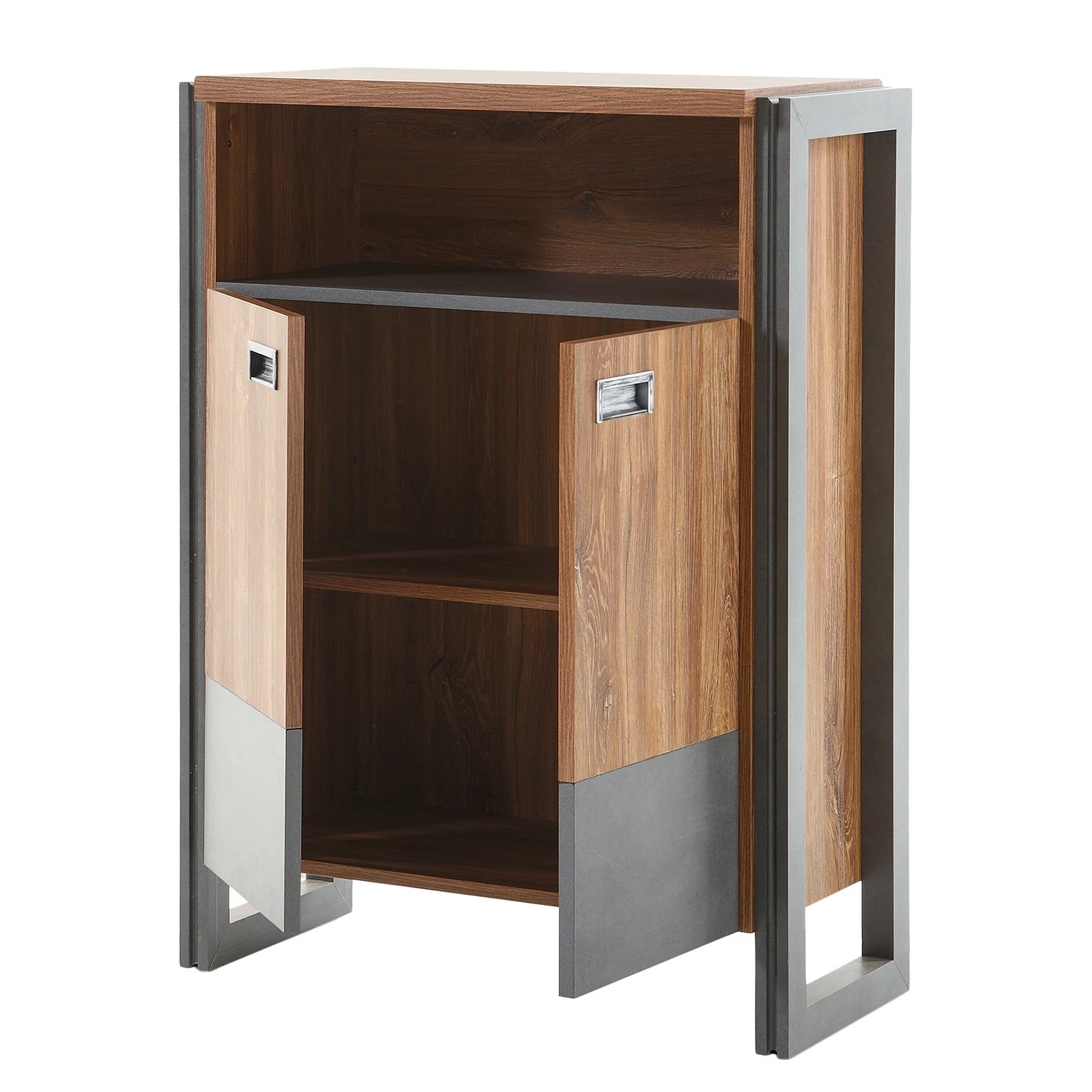 Ars manufacti Kommode Marton II - Eiche Stirling Dekor / Anthrazit 2 Ars manufacti Kommode Marton II - Eiche Stirling Dekor / Anthrazit – Bild 2