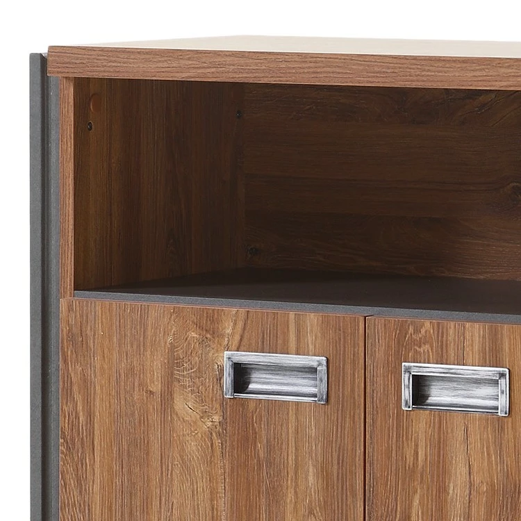 Ars manufacti Kommode Marton II - Eiche Stirling Dekor / Anthrazit 3 Ars manufacti Kommode Marton II - Eiche Stirling Dekor / Anthrazit – Bild 3