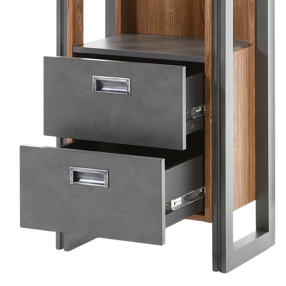 Ars manufacti Regal Marton I - Eiche Stirling Dekor / Anthrazit 5 Ars manufacti Regal Marton I - Eiche Stirling Dekor / Anthrazit – Bild 5