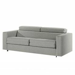 Loftscape Schlafsofa Wissant I - Antiklederlook - Lichtgrau