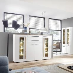 Red Living Highboard Parolin - Inkl. Beleuchtung - Weiß 13 Red Living Highboard Parolin - Inkl. Beleuchtung - Weiß -WOHNZIMMERMÖBEL Verkäufe 1000212344 200507 14285500084 MOOD DETAILS P000000001000212344 mood