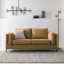 Studio Copenhagen 2-Sitzer Sofa COSO Classic+ - Webstoff Inze: Hellbraun - Schwarz -WOHNZIMMERMÖBEL Verkäufe 1000212493 201008 13273200073 MOOD DETAILS P000000001000212493 mood