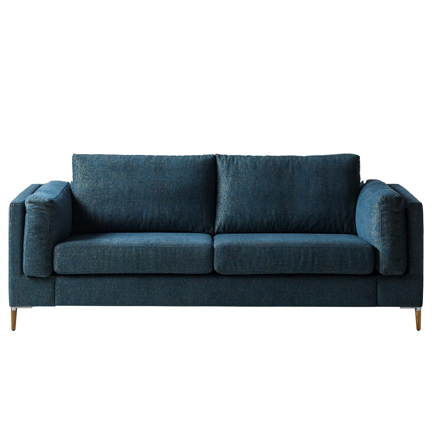 Studio Copenhagen 2,5-Sitzer Sofa COSO Classic+ - Chenille Rufi: Blau - Eiche Dunkel 5 Studio Copenhagen 2,5-Sitzer Sofa COSO Classic+ - Chenille Rufi: Blau - Eiche Dunkel – Bild 5