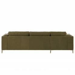 Studio Copenhagen Ecksofa COSO Classic+ mit Longchair - Echtleder Taru: Olivgrün - Breite: 287 cm - Longchair davorstehend links - Eiche Dunkel -WOHNZIMMERMÖBEL Verkäufe 1000212812 200825 13293000295 DETAILS P000000001000212812