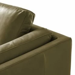 Studio Copenhagen Ecksofa COSO Classic+ mit Longchair - Echtleder Taru: Olivgrün - Breite: 287 cm - Longchair davorstehend links - Eiche Dunkel -WOHNZIMMERMÖBEL Verkäufe 1000212812 200825 13293300299 DETAILS P000000001000212812