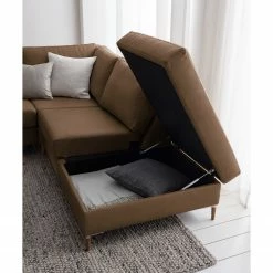 Studio Copenhagen Ecksofa COSO Classic+ mit Ottomane - Echtleder Taru: Nougat - Breite: 245 cm - Ottomane davorstehend rechts - Bettkasten - Eiche Dunkel 40 Studio Copenhagen Ecksofa COSO Classic+ mit Ottomane - Echtleder Taru: Nougat - Breite: 245 cm - Ottomane davorstehend rechts - Bettkasten - Eiche Dunkel -WOHNZIMMERMÖBEL Verkäufe 1000212869 201008 13335600232 DETAILS P000000001000212869