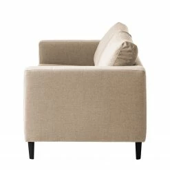 Studio Copenhagen 2,5-Sitzer Sofa COSO Classic - Webstoff Milan: Beige - Buche -WOHNZIMMERMÖBEL Verkäufe 1000213010 200827 12381100133 DETAILS P000000001000213010