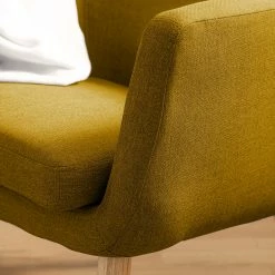 Mørteens Sessel Nicholas - Webstoff - Currygelb -WOHNZIMMERMÖBEL Verkäufe 1000213182 201204 06194800045 DETAILS P000000001000213182