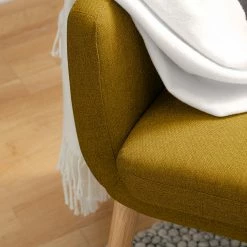 Mørteens Sessel Nicholas - Webstoff - Currygelb -WOHNZIMMERMÖBEL Verkäufe 1000213182 201204 06194900046 DETAILS P000000001000213182