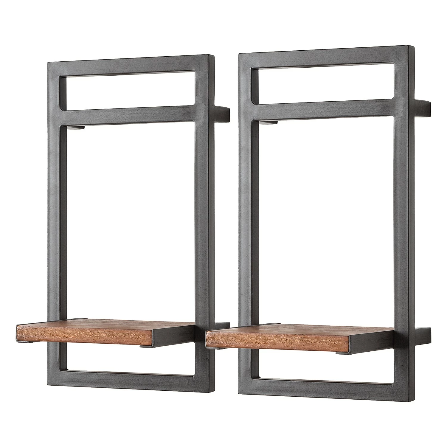 Ars manufacti Wandregal-Set Manchester II (5-teilig) - Akazie massiv / Metall - Akazie / Anthrazit 6 Ars manufacti Wandregal-Set Manchester II (5-teilig) - Akazie massiv / Metall - Akazie / Anthrazit – Bild 6