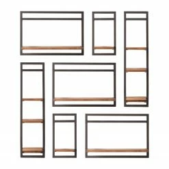 Ars manufacti Wandregal-Set Manchester VI (7-teilig) - Akazie massiv / Metall - Akazie / Anthrazit 14 Ars manufacti Wandregal-Set Manchester VI (7-teilig) - Akazie massiv / Metall - Akazie / Anthrazit -WOHNZIMMERMÖBEL Verkäufe 1000213212 200713 18104000010 DETAILS P000000001000213212