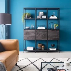 Fredriks Regal Meon III - Eiche Grau Dekor - Breite: 150 cm -WOHNZIMMERMÖBEL Verkäufe 1000213232 210104 13264800001 MOOD DETAILS P000000001000213232 mood