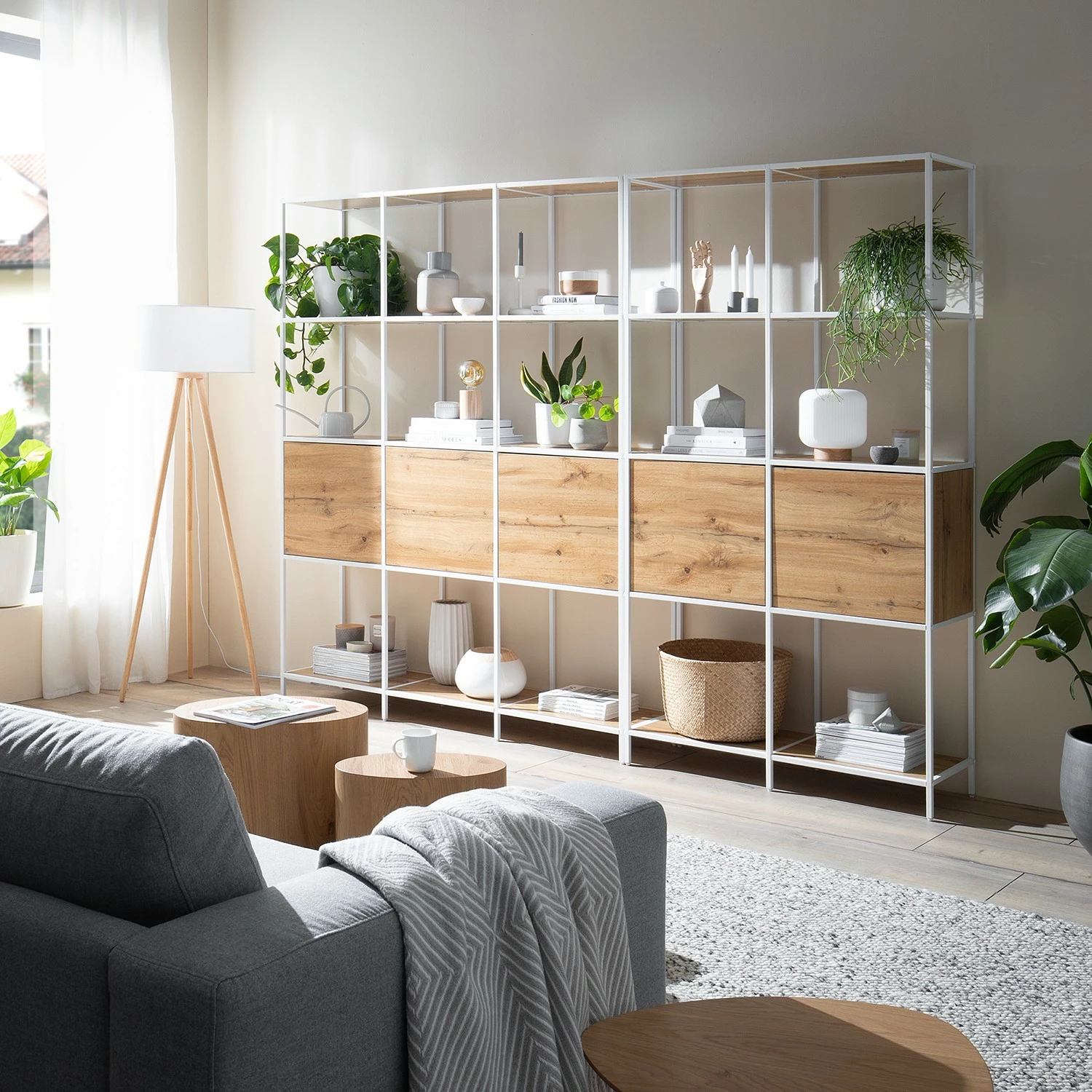 Fredriks Regal Meon III - Eiche Dekor - Breite: 101 cm 3 Fredriks Regal Meon III - Eiche Dekor - Breite: 101 cm – Bild 3