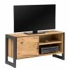 Naturoo TV-Lowboard Ironwood I - Echtholzfurnier / Metall - Alteiche / Grau