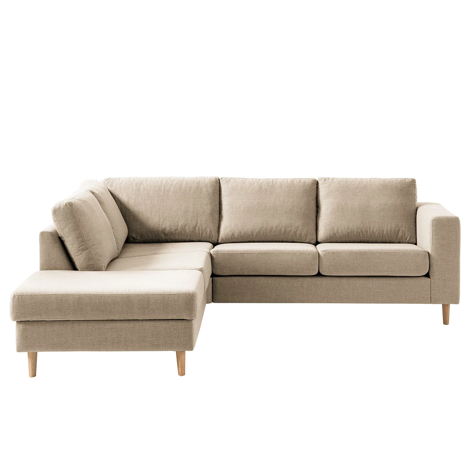 Studio Copenhagen Ecksofa COSO Classic mit Ottomane - Webstoff Milan: Beige - Breite: 238 cm - Ottomane davorstehend links - Bettkasten - Esche 6 Studio Copenhagen Ecksofa COSO Classic mit Ottomane - Webstoff Milan: Beige - Breite: 238 cm - Ottomane davorstehend links - Bettkasten - Esche – Bild 6