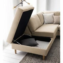 Studio Copenhagen Ecksofa COSO Classic mit Ottomane - Webstoff Milan: Beige - Breite: 238 cm - Ottomane davorstehend links - Bettkasten - Esche 35 Studio Copenhagen Ecksofa COSO Classic mit Ottomane - Webstoff Milan: Beige - Breite: 238 cm - Ottomane davorstehend links - Bettkasten - Esche -WOHNZIMMERMÖBEL Verkäufe 1000213552 201103 12350700201 DETAILS P000000001000213552