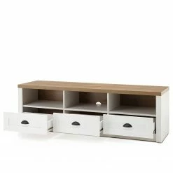 Norrwood Lowboard Proville II - Eiche Weiß Dekor / Eiche Dekor -WOHNZIMMERMÖBEL Verkäufe 1000213891 200525 13142400108 DETAILS P000000001000213891