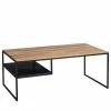 Loftscape Couchtisch Donelson - Eiche massiv / Metall - Eiche / Schwarz