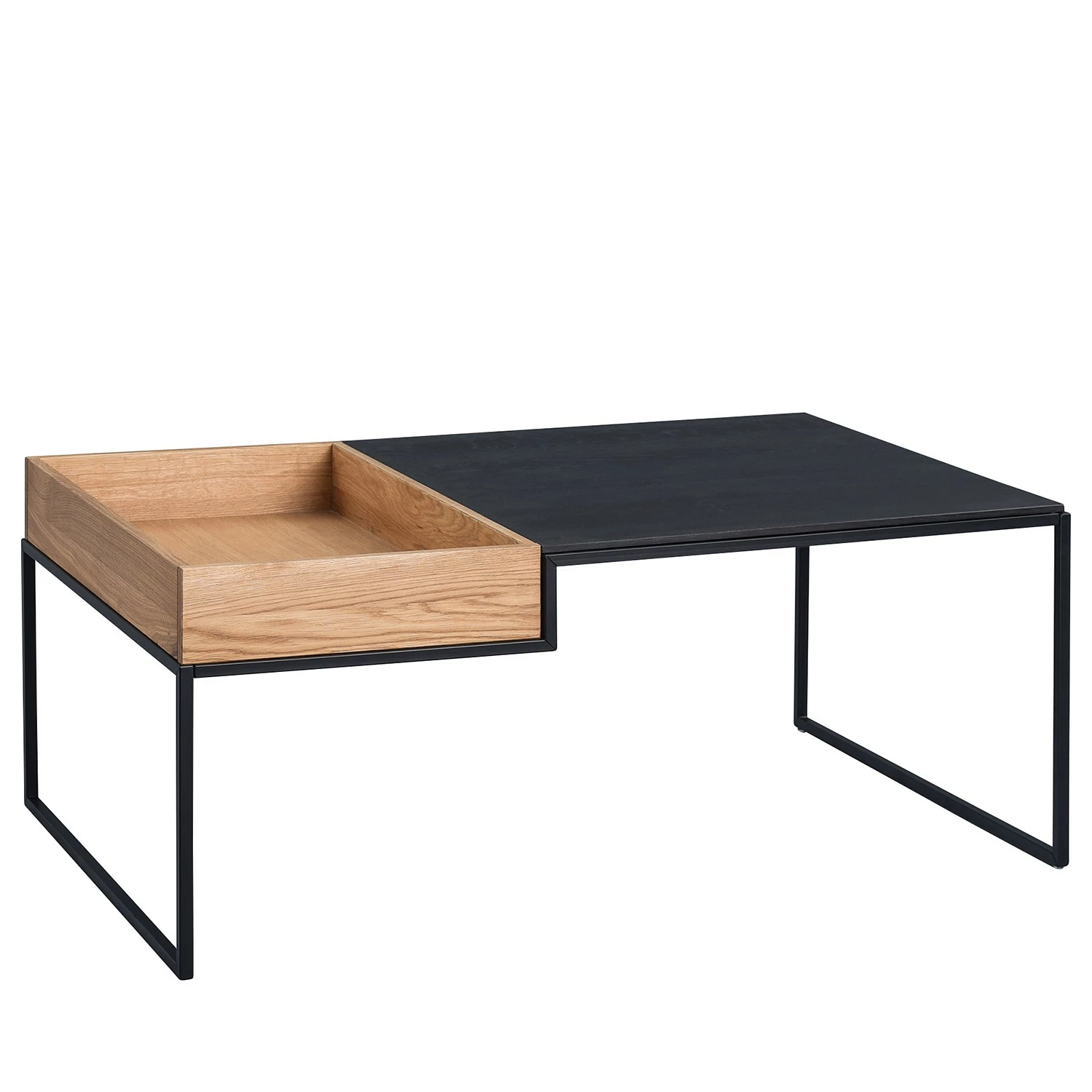 Loftscape Couchtisch Cornell - Eiche massiv / Metall - Eiche / Schwarz 1 Loftscape Couchtisch Cornell - Eiche massiv / Metall - Eiche / Schwarz