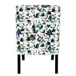 Kayoom Polsterstuhl Indira II - Webstoff / Buche massiv - Schwarz / Grün & Weiß -WOHNZIMMERMÖBEL Verkäufe 1000214193 200529 06041300117 DETAILS P000000001000214193