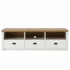 Norrwood Wohnwand Proville I (4-teilig) - Eiche Weiß Dekor / Eiche Dekor -WOHNZIMMERMÖBEL Verkäufe 1000214288 200527 06582800012 DETAILS P000000001000214288