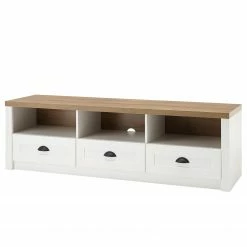 Norrwood Wohnwand Proville III (4-teilig) - Eiche Weiß Dekor / Eiche Dekor -WOHNZIMMERMÖBEL Verkäufe 1000214305 200527 07003400108 DETAILS P000000001000214305